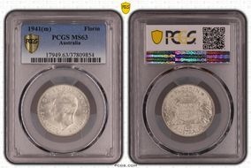 1941(m) Florin KM-40  Ag MS63