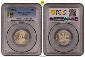 1935(m) Shil KM-26  Ag MS64