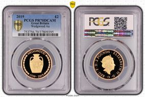 2019 £2 Wedgwood Au PR70DCAM