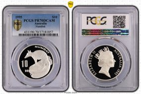 1995 $10 Numbat PR70DCAM