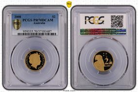 2008 $2 PR70DCAM
