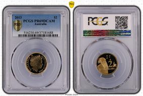 2013 $2 PR69DCAM