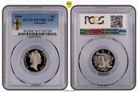 1990 10C PR70DCAM