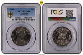 1980 50C Double Bar MS64