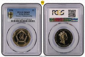1996 £2 S-K7 Soccer Championship MS69