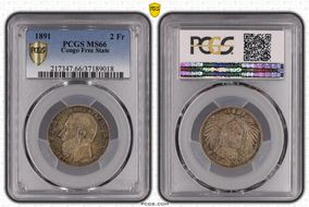 1891 2 Fr MS66