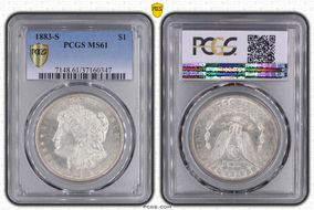 1883-S $1 MS61