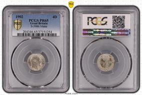 1902 4D S-3986 Matte PR65