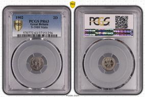 1902 2D S-3988 Matte PR63