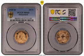 1935 B 20 Fr MS65
