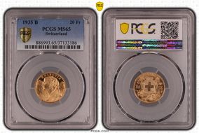 1935 B 20 Fr MS65