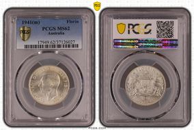 1941(m) Florin KM-40  Ag MS62