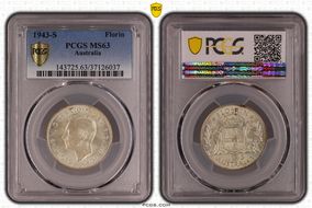 1943-S Florin KM-40  Ag MS63