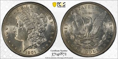 1901 $1 MS62