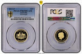 2011-P $25 Sovereign PR69DCAM