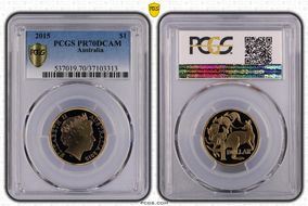 2015 $1 PR70DCAM