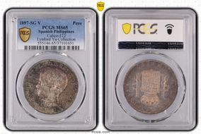 1897-SG V Peso Calico-122  Ag MS65