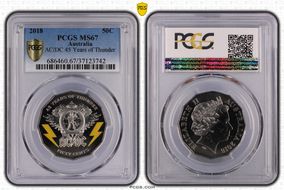 2018 50C AC/DC 45 Years of Thunder MS67
