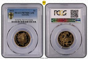 2012 $1 PR70DCAM