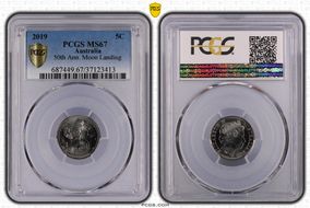 2019 5C 50th Ann. Moon Landing MS67