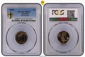 2018 $2 4th Portrait MS67