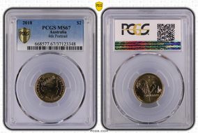 2018 $2 4th Portrait MS67
