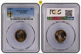2001 $2 MS67