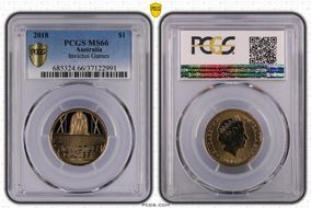 2018 $1 Invictus Games Al-Br MS66