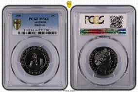 2001 20C Bradman MS66