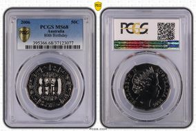 2006 50C 80th Birthday MS68