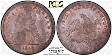 1844 $1 MS62