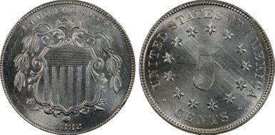 1882 5C MS67