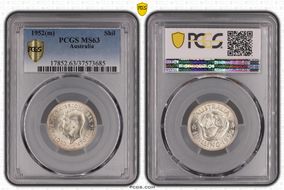 1952(m) Shil KM-46  Ag MS63