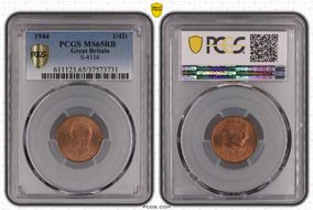 1944 1/4D S-4116 MS65RB