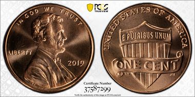 2019 1C Shield MS67RD