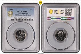 1990 5C Kotuku Ag MS67