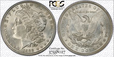 1888-O $1 VAM 4, Hot Lips MS61