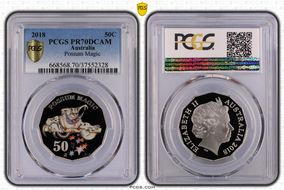 2018 50C Possum Magic Colorized PR70DCAM