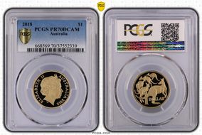 2018 $1 PR70DCAM
