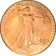 1910-D $20 MS66+