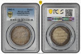 1862-A Thaler KM-88 Mining AU58