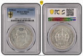 1938 Crown KM-34  Ag MS62