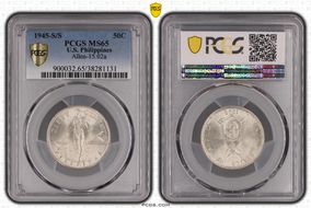 1945-S/S 50C Allen-15.02a MS65