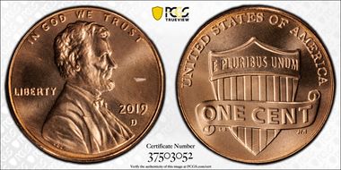 2019-D 1C Shield MS68RD