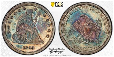 1865 25C MS66