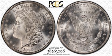 1890-S $1 MS66+