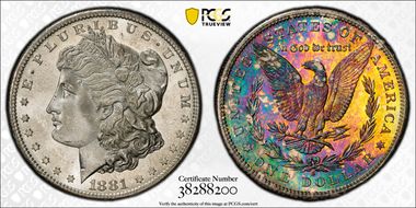 1881-S $1 MS66