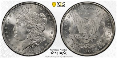 1883 $1 MS66