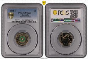 2014-C $2 Remembrance Colorized MS66