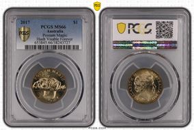 2017 $1 Possum Magic Hush Visible Forever MS66